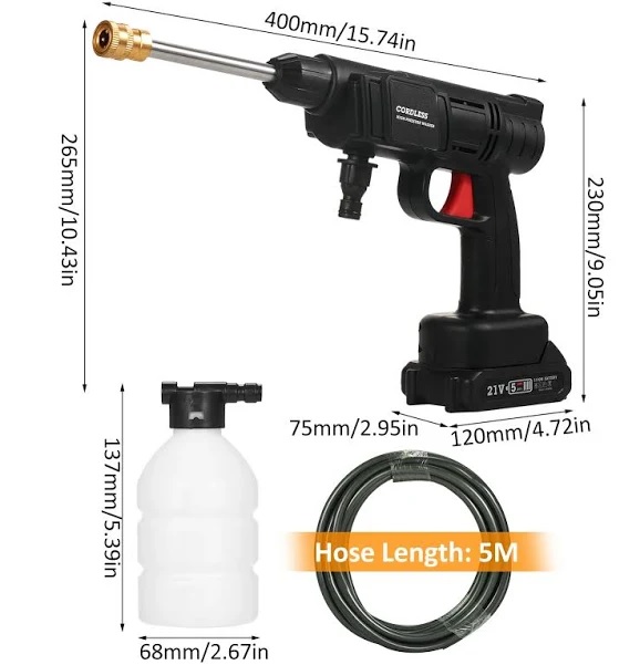 Hidrolavadora Portatil Con Bateria